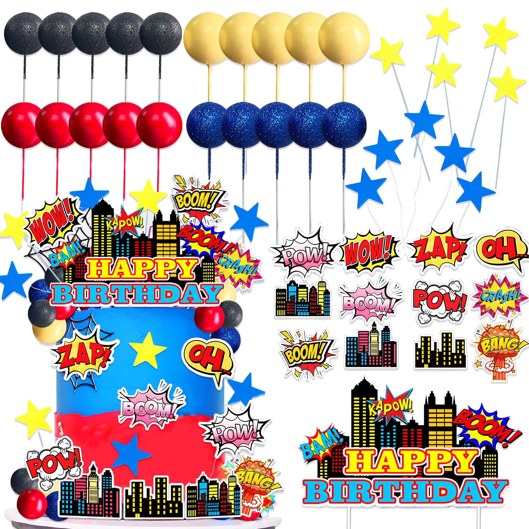 Superhero Cake Decorations City Cake Decorating Superhero Themed Party Decoration