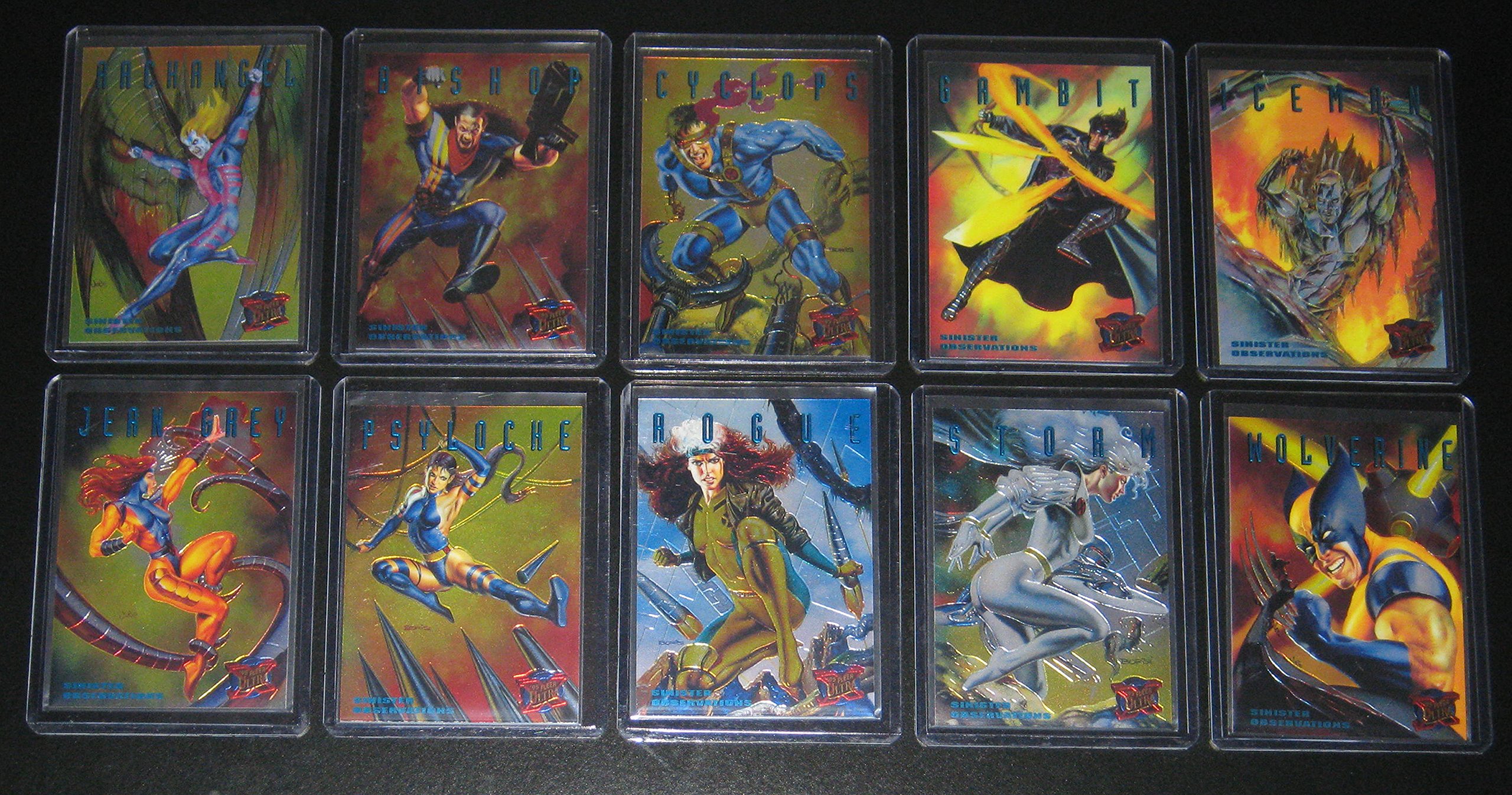 1995 Fleer Ultra X-Men Sinister OBSERVATIONS Insert Set of 10 Cards NM/M Marvel