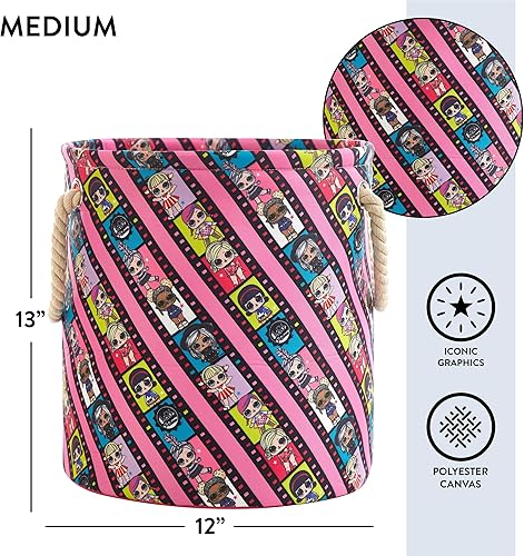 Miniatura 10 de Idea Nuova Star Wars The Mandalorian - Juego de 3 cestas de almacenamiento de juguetes de tela de varios tamaños, con asas de transporte de cuerda