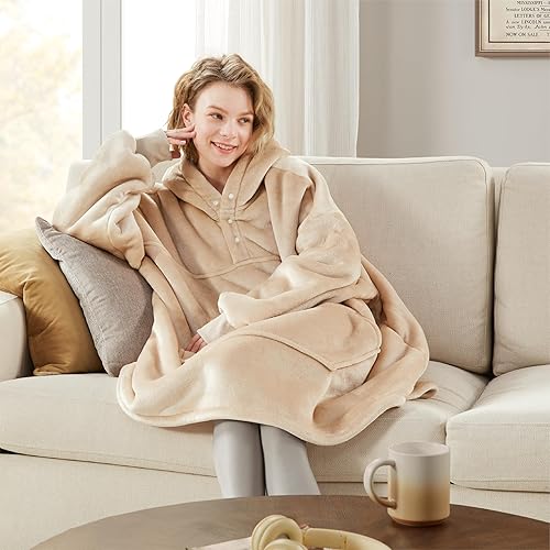 Miniatura 6 de Degrees of Comfort Wearable Blanket Hoodie for Adults Women & Men - Cozy Warm, One Size Fits All