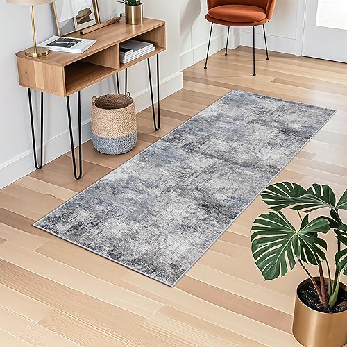 Miniatura 97 de RUUGME - Alfombra lavable abstracta de 4 x 6: alfombras de área para sala de estar con respaldo antideslizante, alfombra neutra resistente a