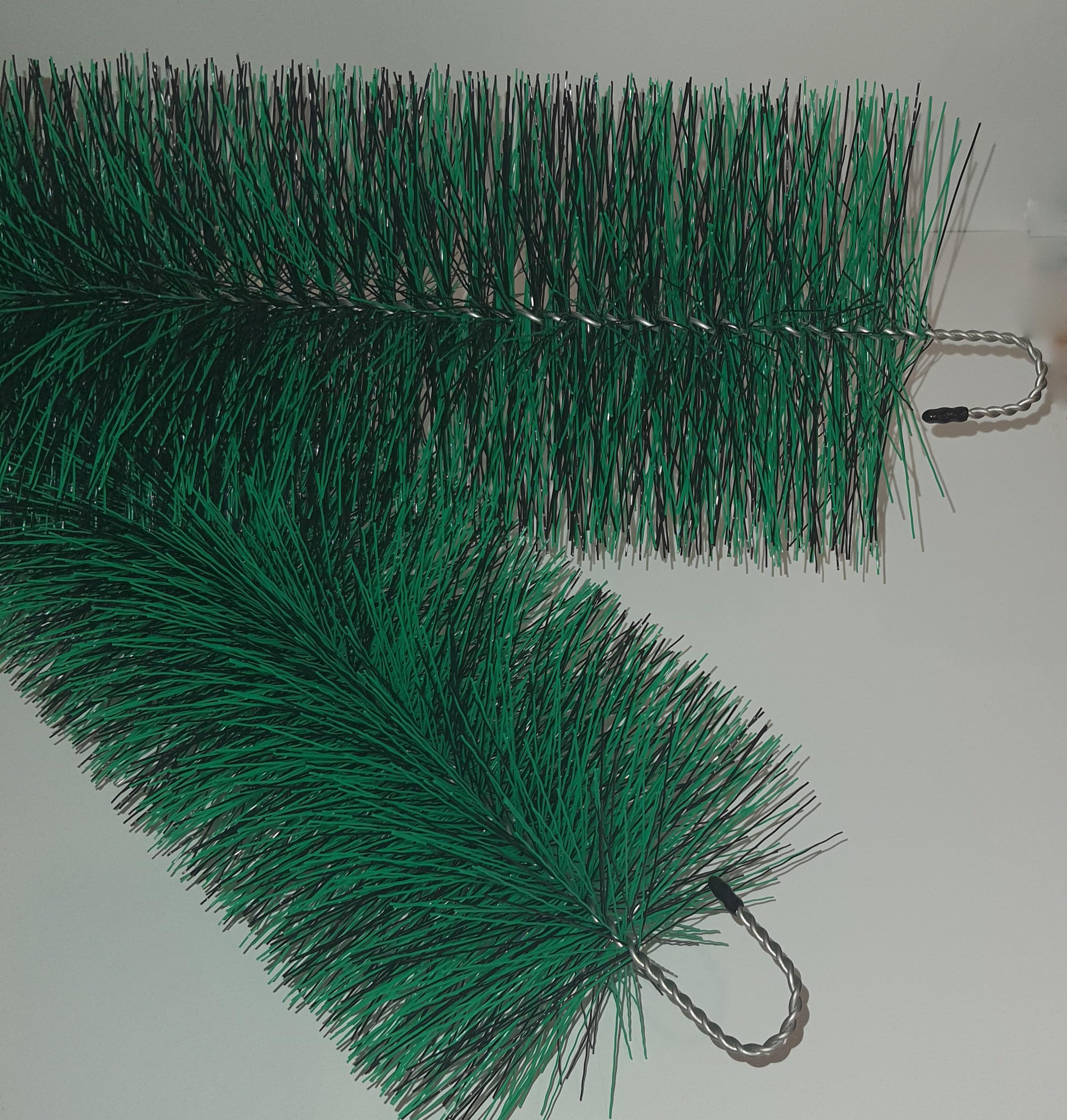 24 brosses pour Filtre 30-80 cm x 15 cm, pour Votre Filtre pour Bassin et Filtre Koi. Noir Mixte et Vert. (50 x 15)
