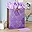 Hallmark 13 Large Gift Bag with Tissue Paper (Purple Flowers, Gold Accents) for Birthdays, Mother\'s Day, Bridal Showers, Weddings, Retirements, Anniversaries, Engagements, Any Occasion