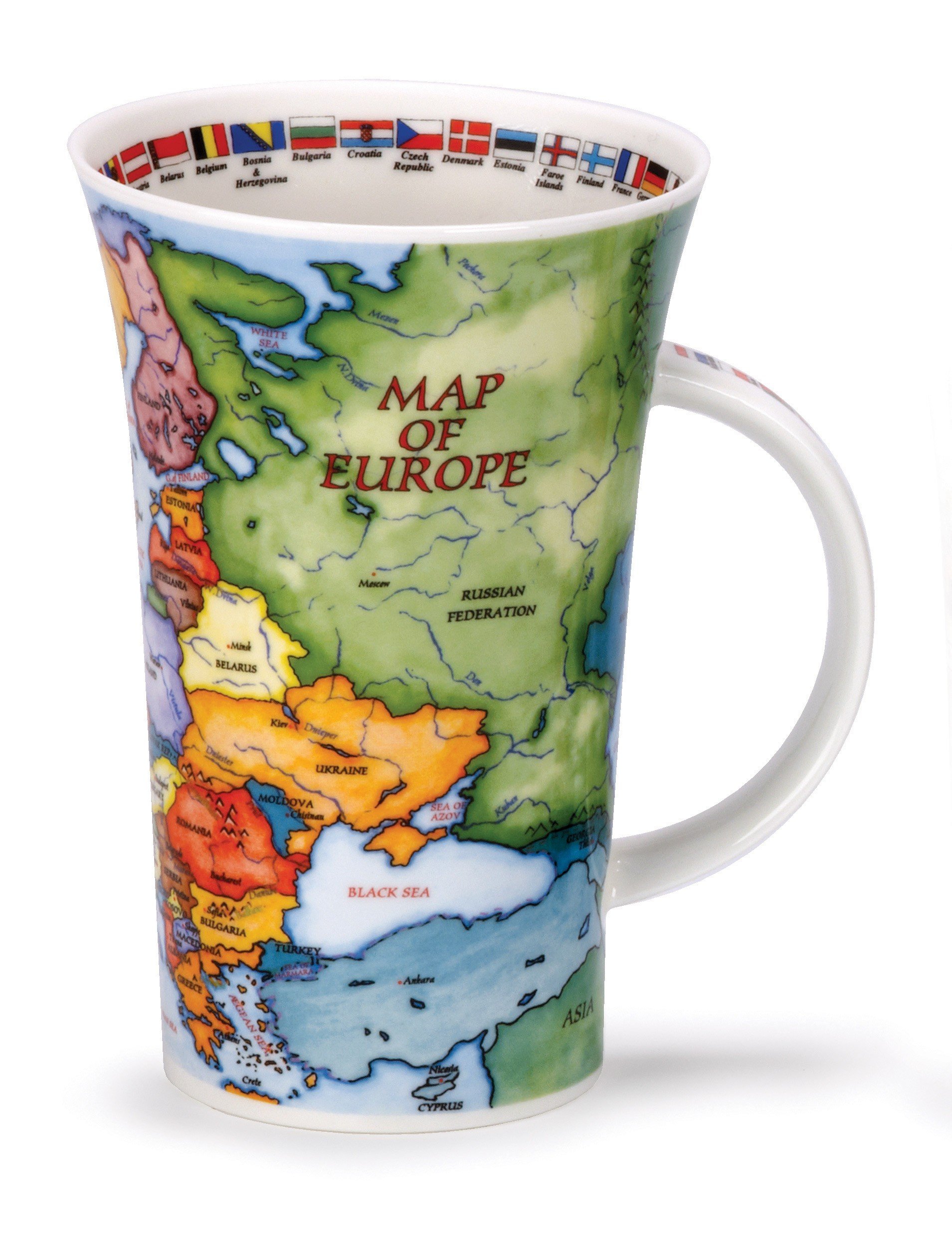 Dunoon White Map Of Europe Mug