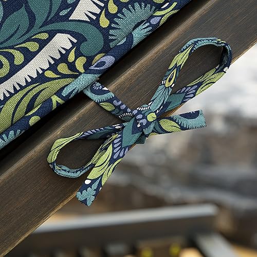 Miniatura 6 de Arden Selections ProFoam Essentials Performance - Cojín para tumbona para exteriores, 46 x 21, damasco azul zafiro aurora