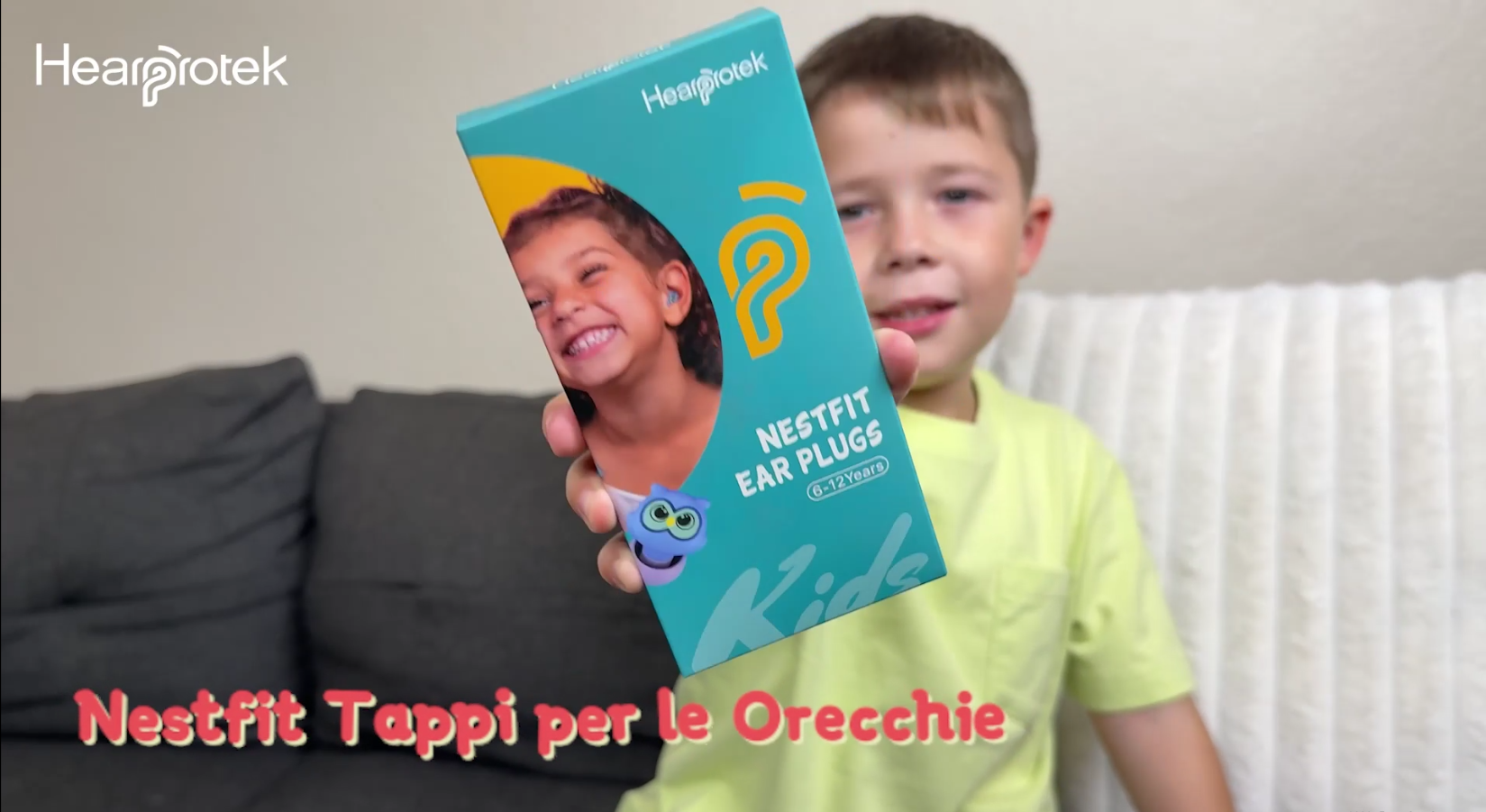 Tappi per le orecchie riutilizzabili per bambini con cavo per