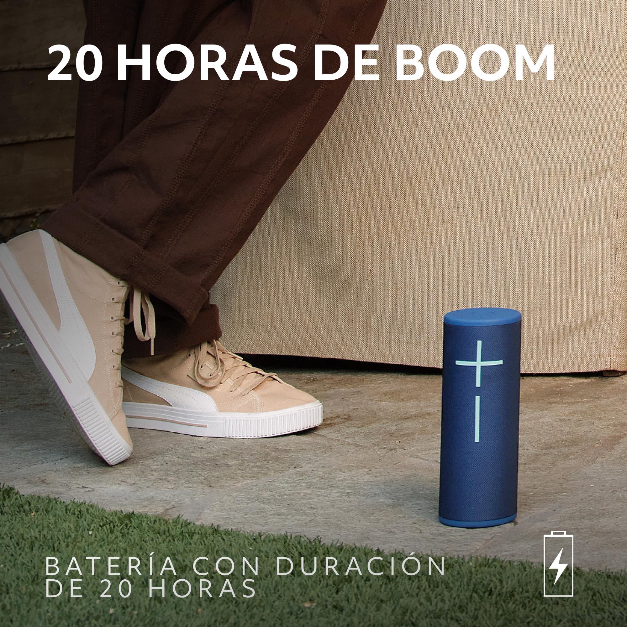 Ultimate Ears Megaboom 4 Altavoz Bluetooth portátil Impermeable con Potente Sonido de 360 Grados y Graves atronadores, Altavoz Flotante con 20 Horas de batería y Radio de 45 m - Negro