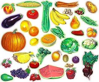 Story Time Felts 36 Piece Fruit, Nuts & Vegetable PRECUT Felt Flannel Board Figures Set