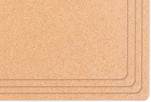 Miniatura 3 de House and Home - Juego de 4 manteles individuales de corcho, 16 x 12 pulgadas, estampado de limones