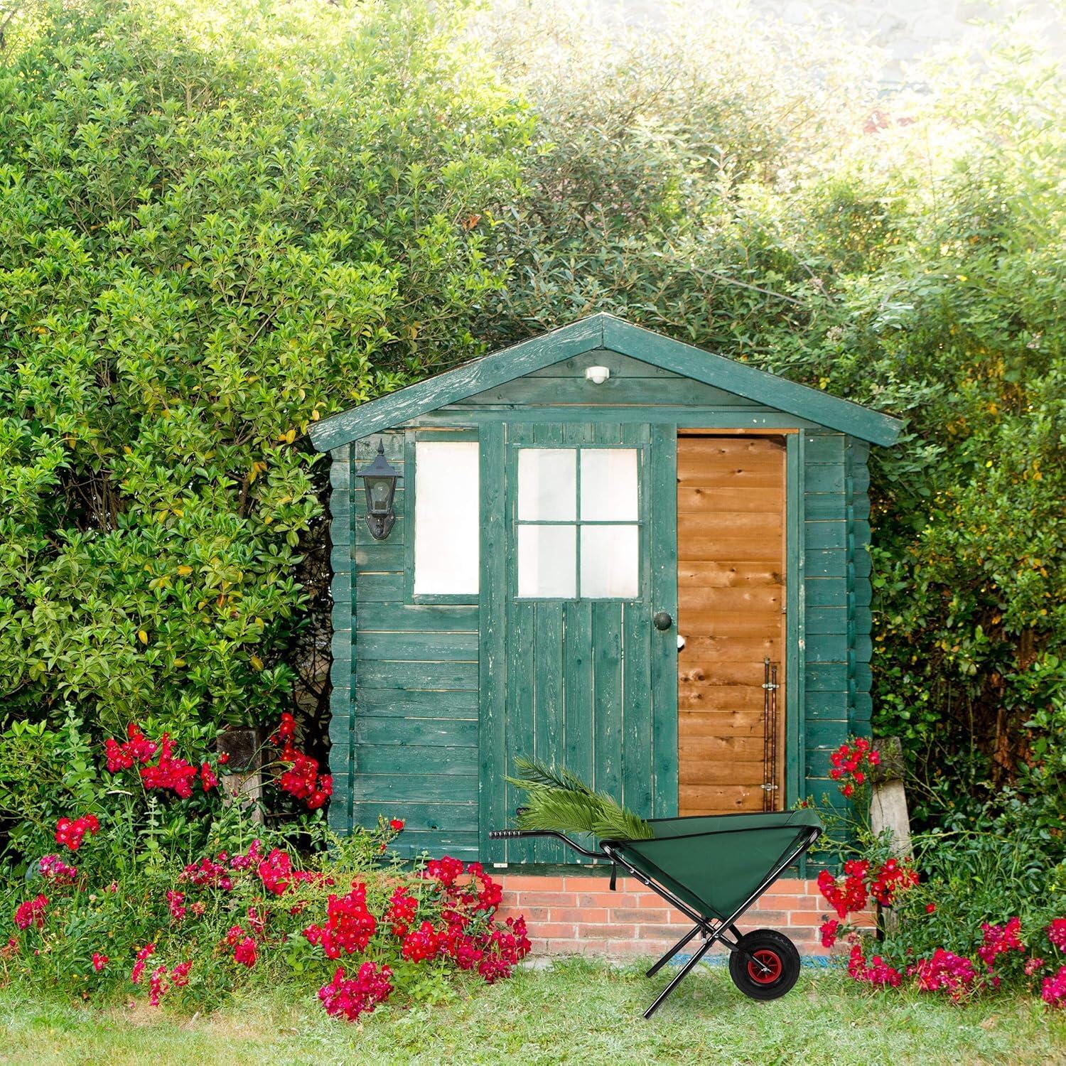 Carriola Richiudibile, Carriola pieghevole, Carretto Pieghevole Giardino, Salvaspazio, 115,5 x 54 x 60,5 cm - TROLLYFOLD