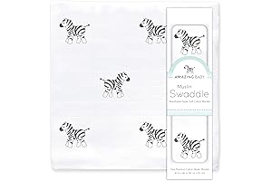 Amazing Baby Sensory Muslin Swaddle Blanket