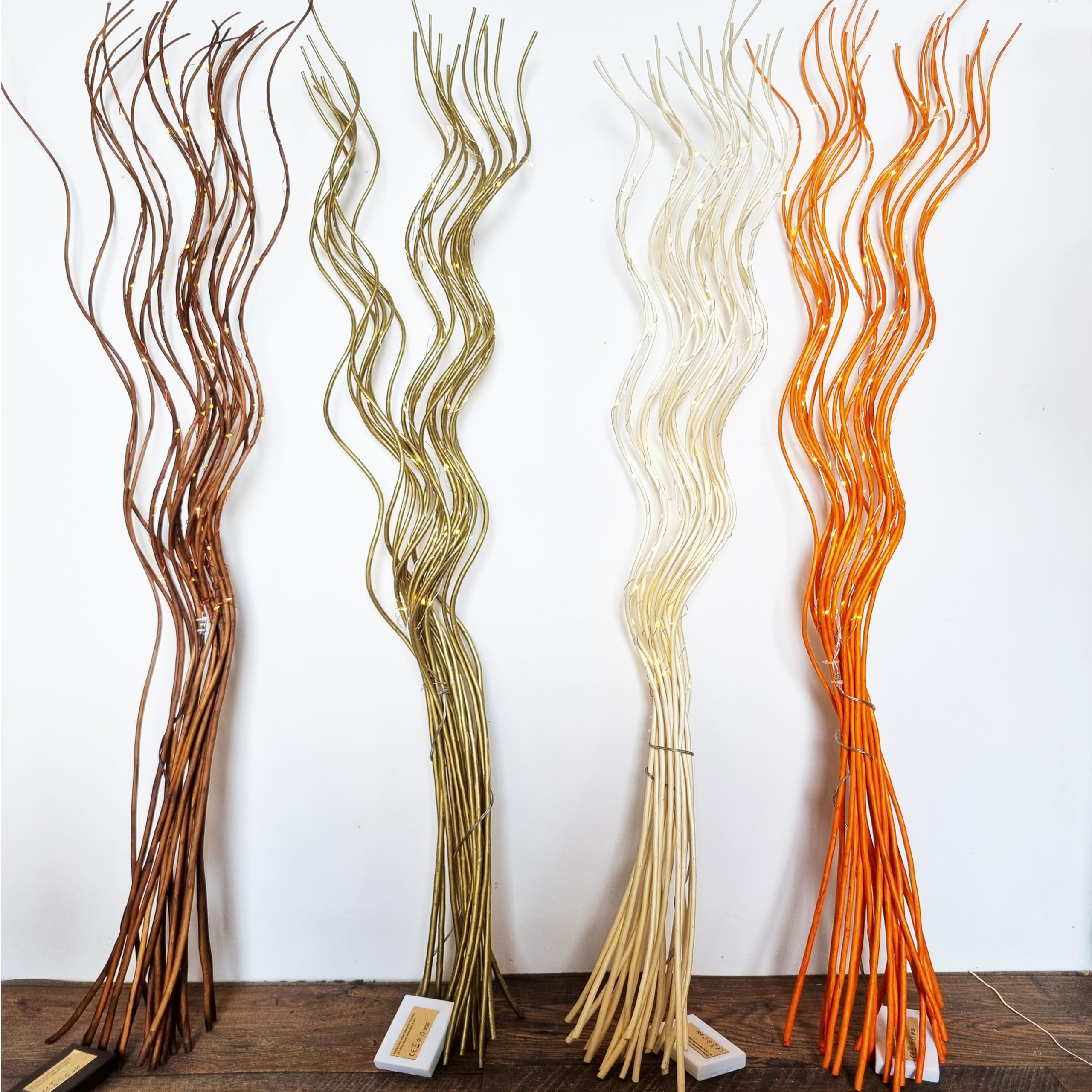 Homestreet Brown Spiral Twig Lights 80 Led Willow Branch Battery Operated Home Decor Tall 120Cm (Brown)