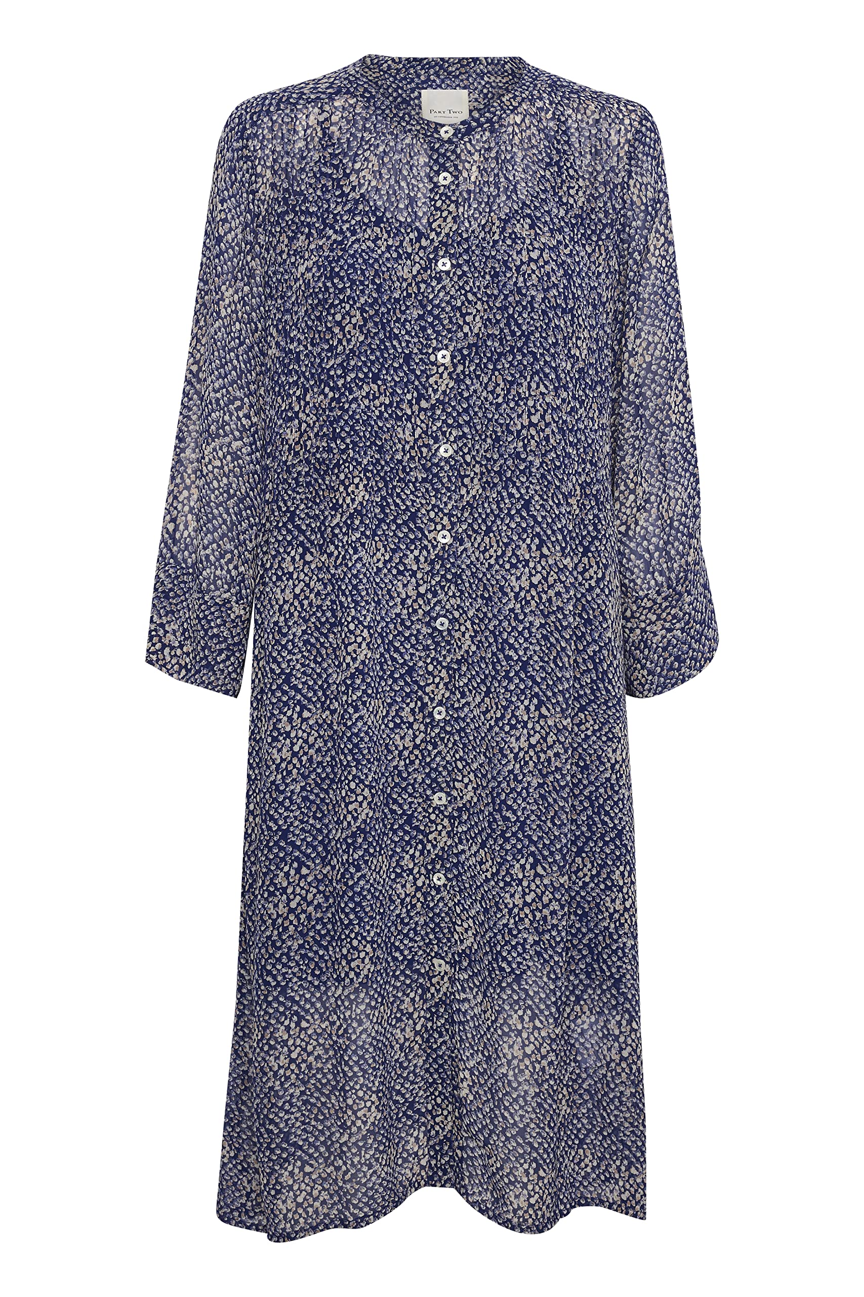 Part Two OlivaPW DR Dress, Blueprint Blurred Dot Print, Blue Women's
