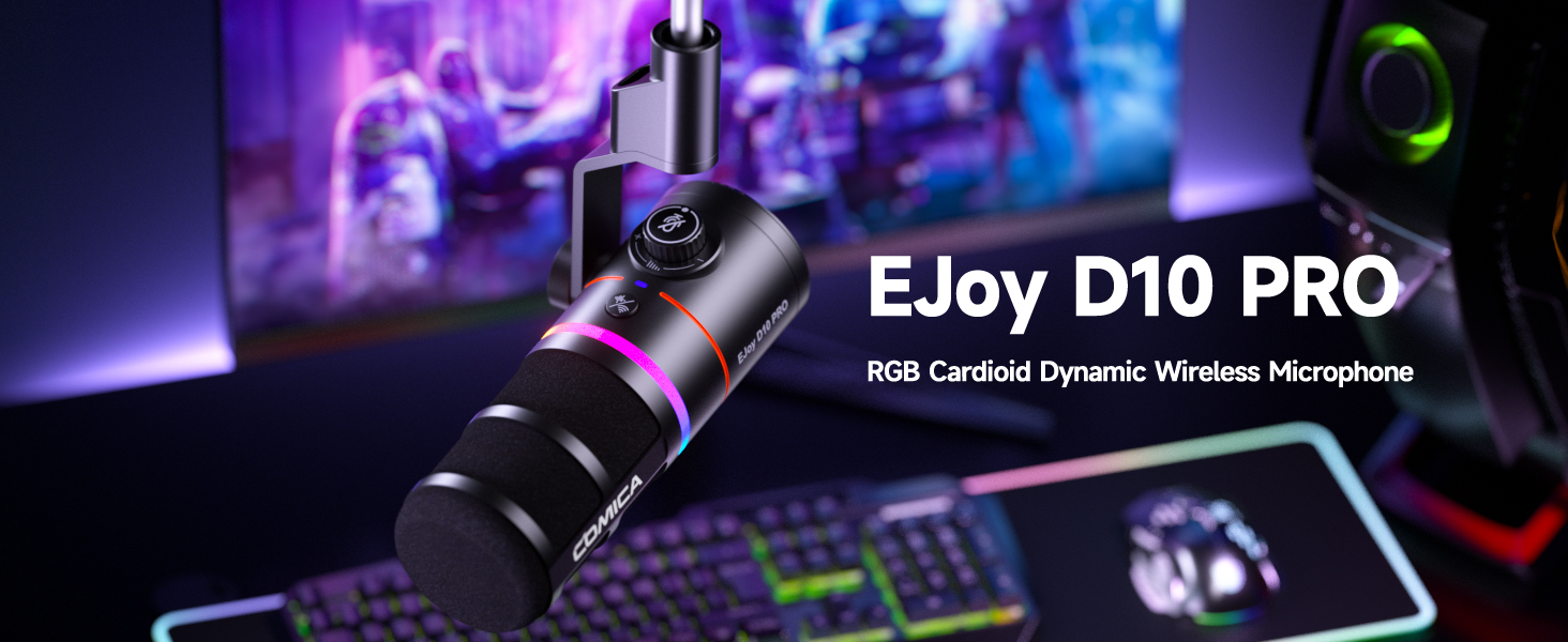 Amazon.com: COMICA EJoy D10 Pro XLR/USB-C Gaming Microphone for