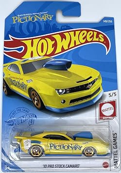 Hot Wheels - 10 Pro Stock Camaro - Mattel Games 5/5 [Yellow] 149/250