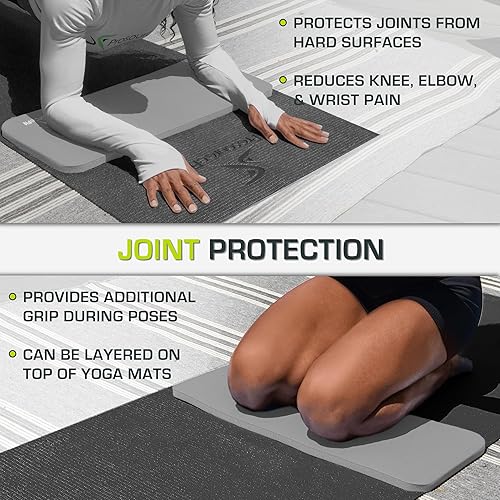 Miniatura 4 de ProsourceFit Rodillera y codera de yoga extragruesa de 15 mm (5/8”) se adapta a tapetes estándar para articulaciones libres de dolor en yoga,