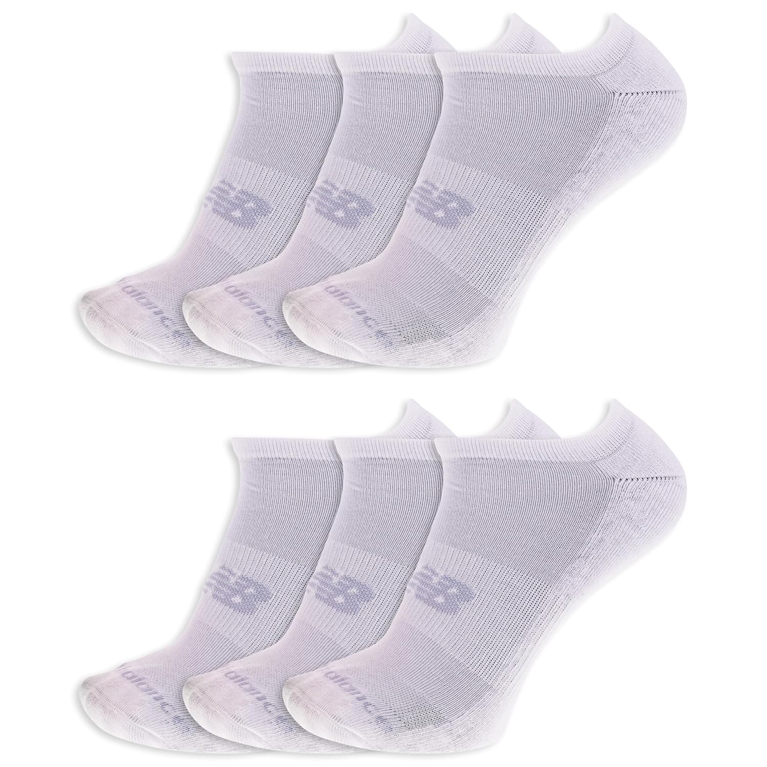 New Balance unisex-adults Performance Cushioned No Show Socks - 6 12 Pairs - Moisture Wicking