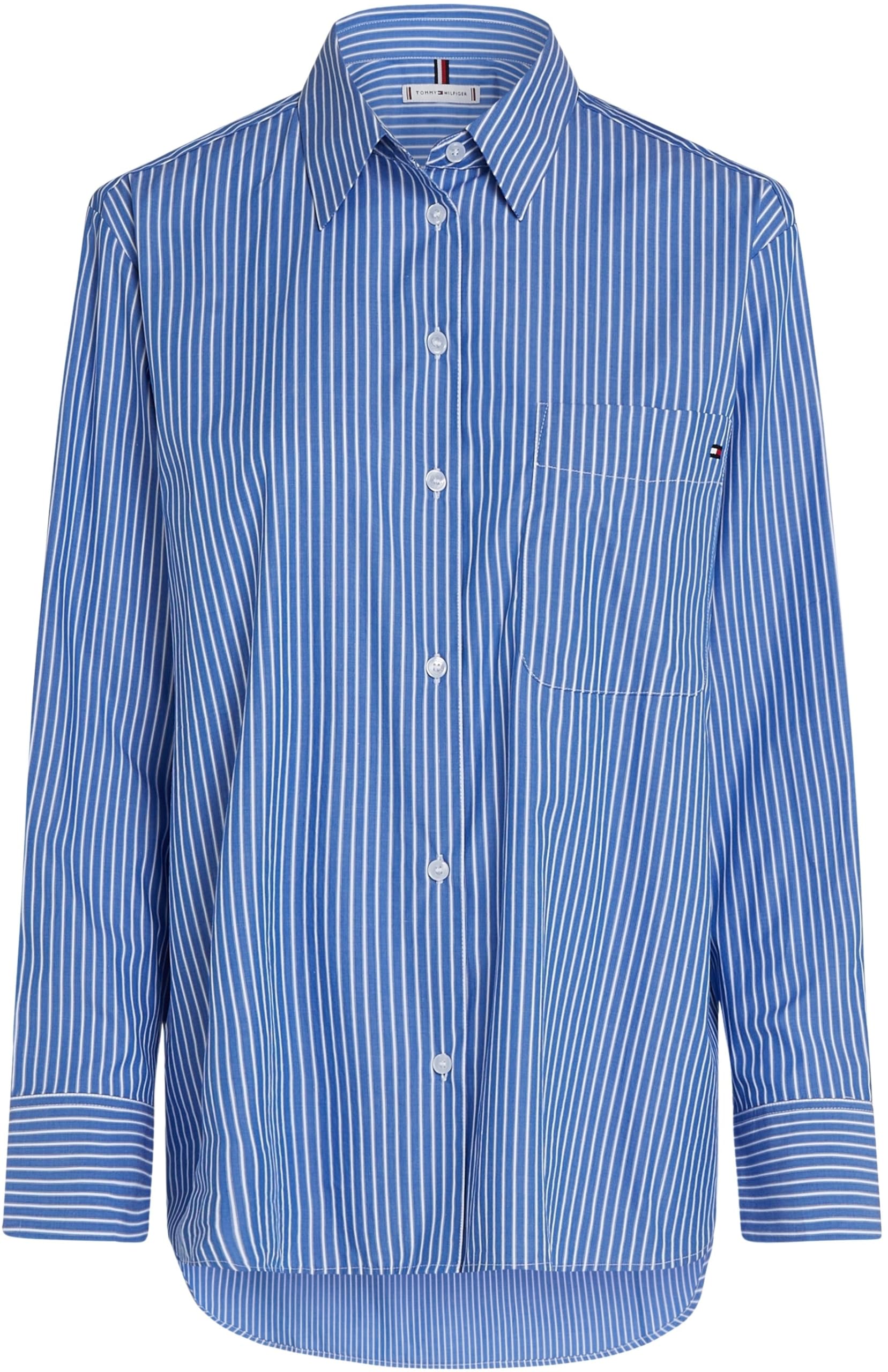 Tommy Hilfiger Donna Camicia Poplin Easy Fit Oversize