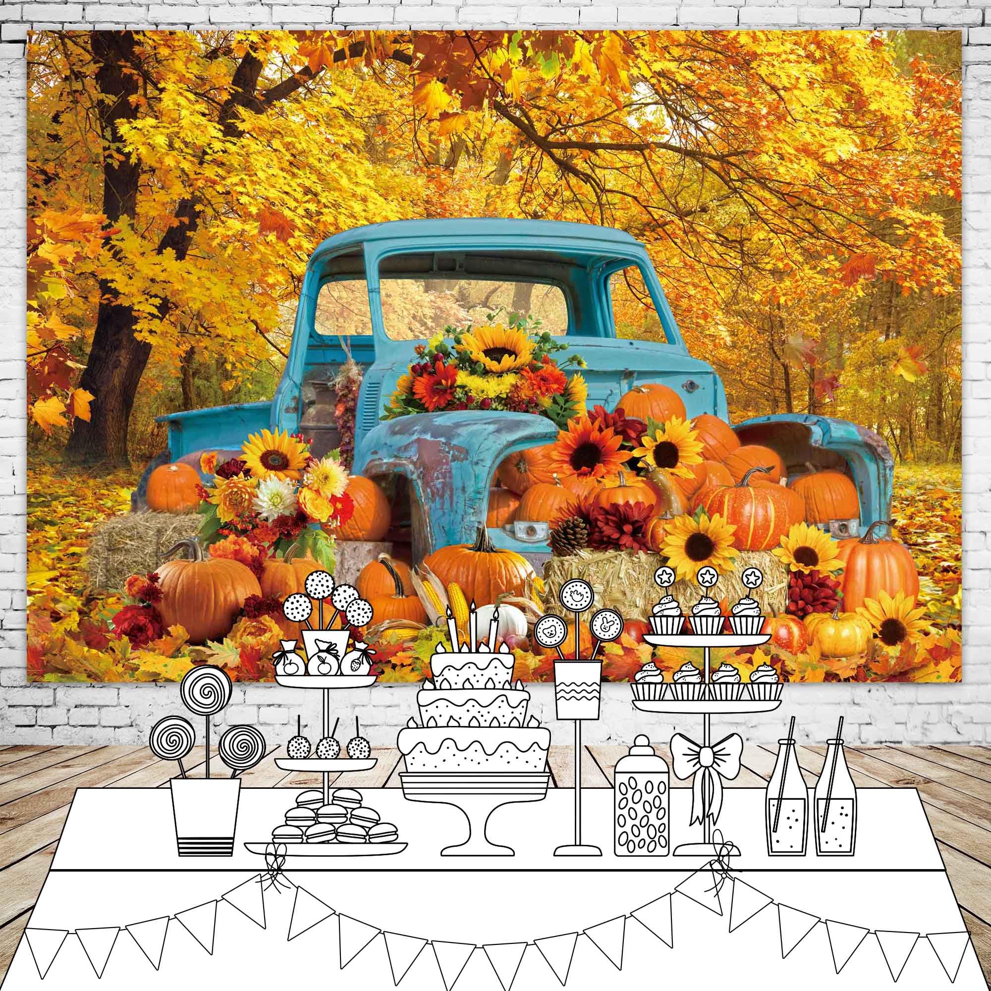 Baocicco Fotohintergrund 1,5x0,9 M – Herbst Apfelplantage Motiv Für Portrait & Video