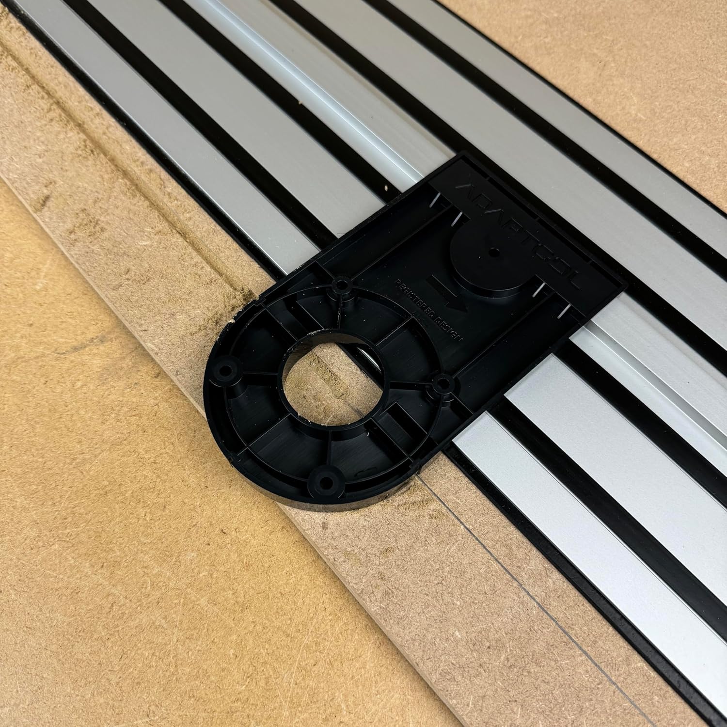 Router Guide Rail Adaptor compatible with Dewalt Trimmer for Plunge Saw Track DCW604NT DCW600N D26204K