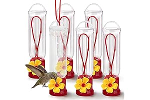 JOIEDOMI Mini Hummingbird Feeders with Cleaning Brushes