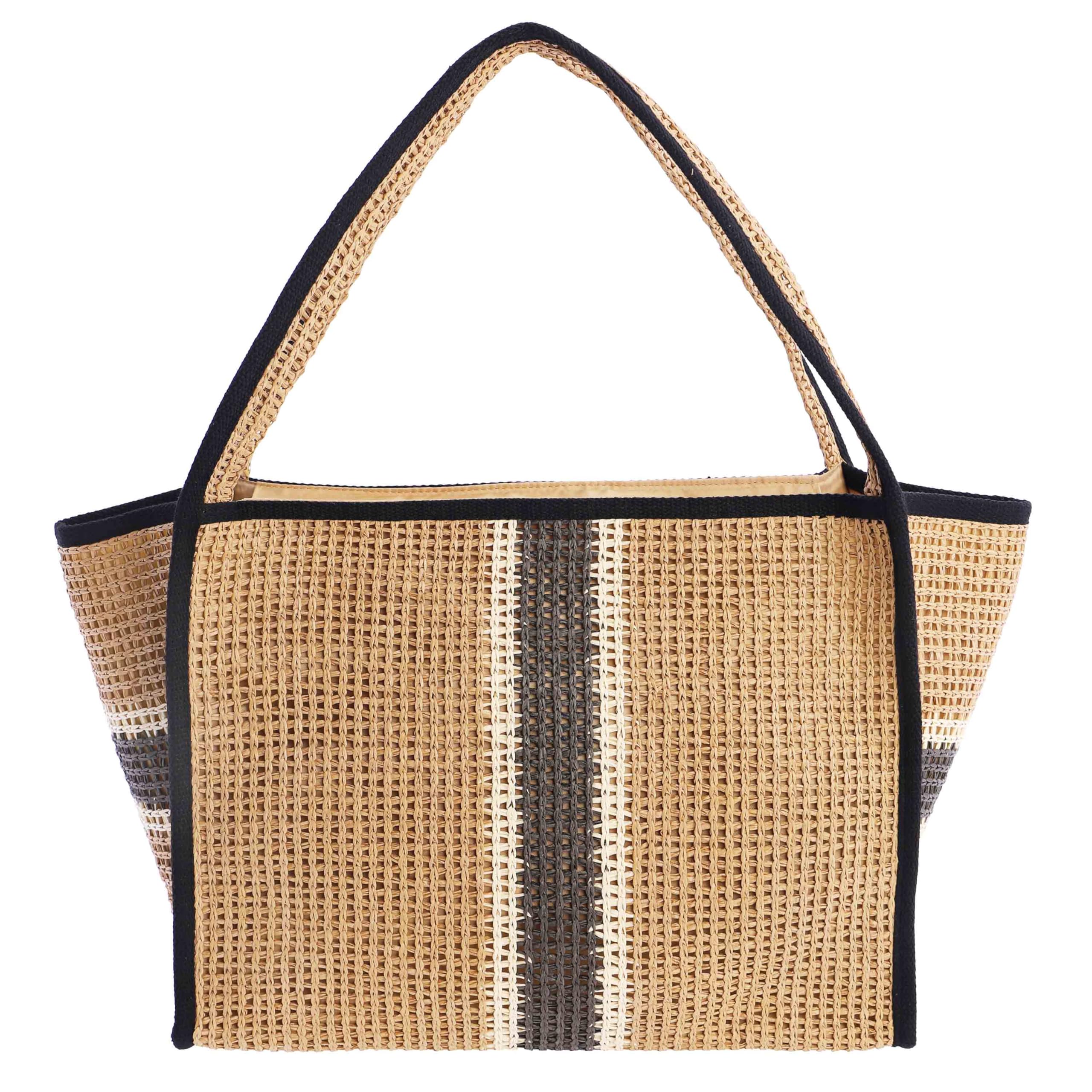 DON ALGODON | Bolso shopper mujer | Bolso mujer de rafia diseño artesanal para verano Seabird