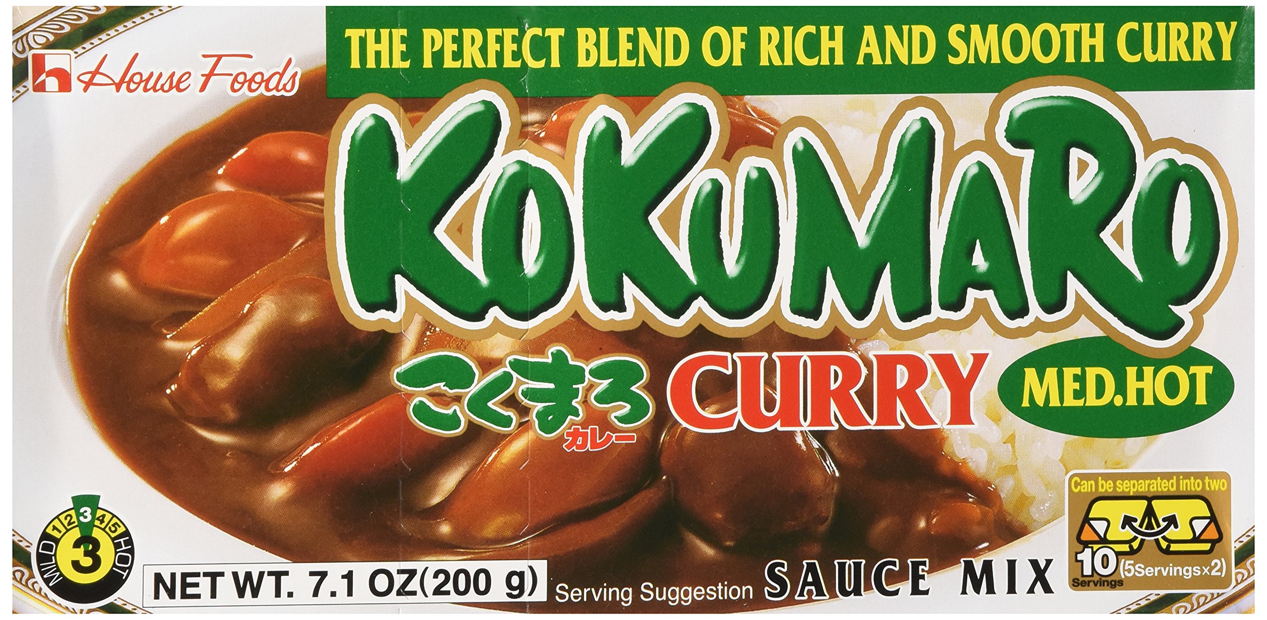Amazon.com : House Foods Kokumaro Curry, Medium Hot, 10 Count