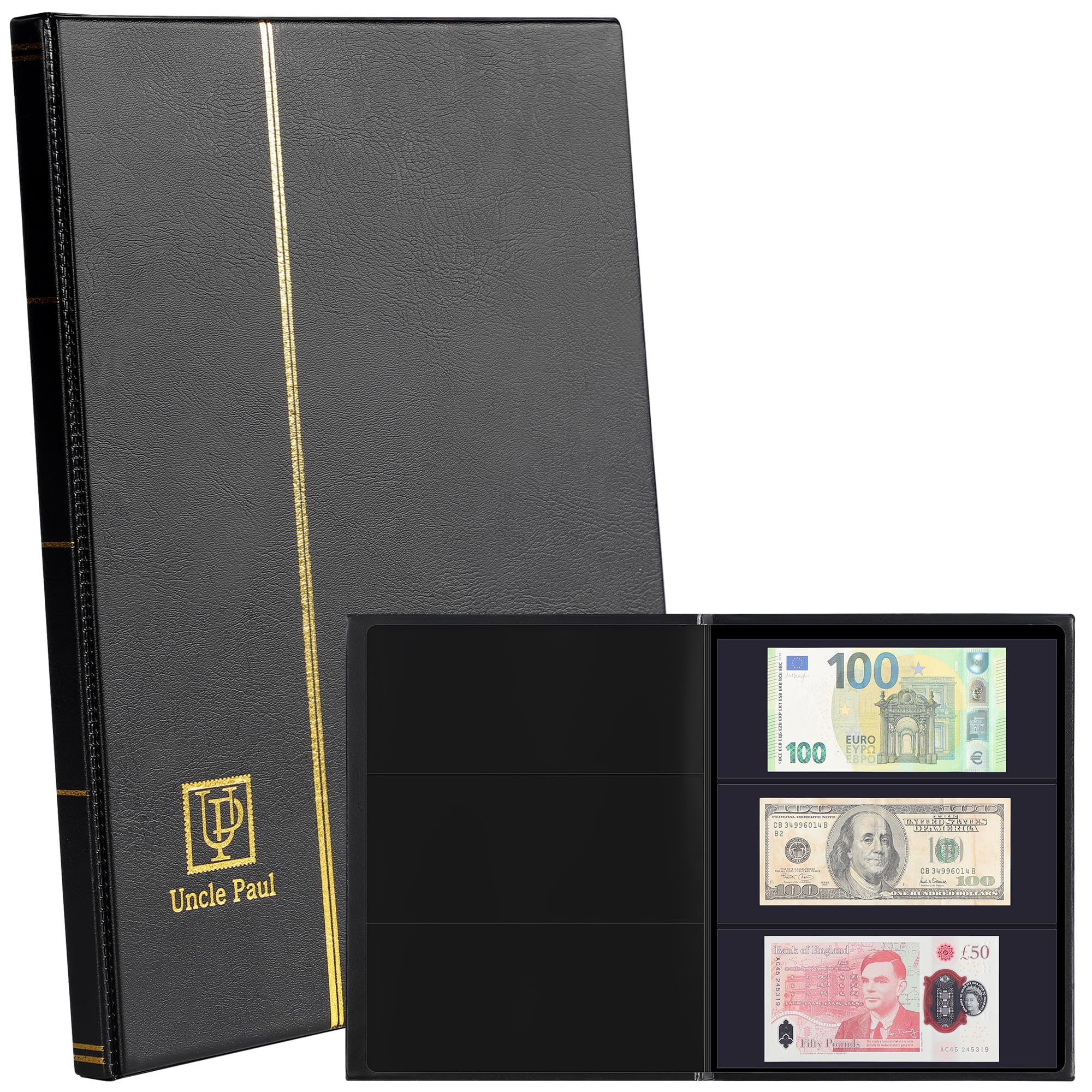 Uncle Paul 60 kieszeni album walutowy – album na banknoty ze sztucznej