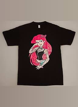 パニカムシュシュ　リトルマーメイド30周年　アリエル　ロングTシャツ　ディズニー 楽天市場】リトルマーメイド アリエル タトゥー ディズニー