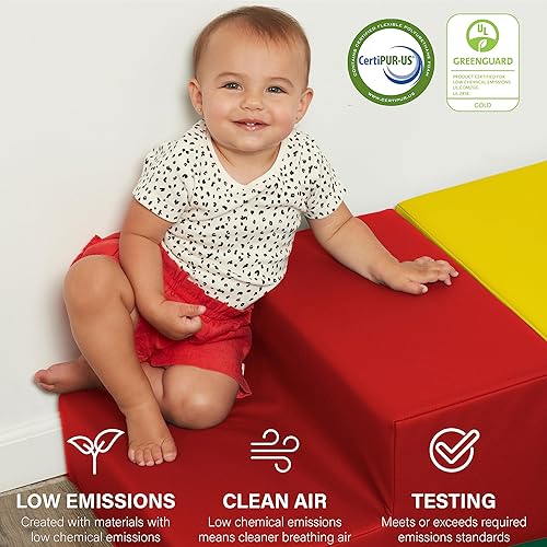 Miniatura 5 de Factory Direct Partners SoftScape 13232-108 - Escalador de esquina cuadrado para niños pequeños y niños, espuma suave segura para gatear y