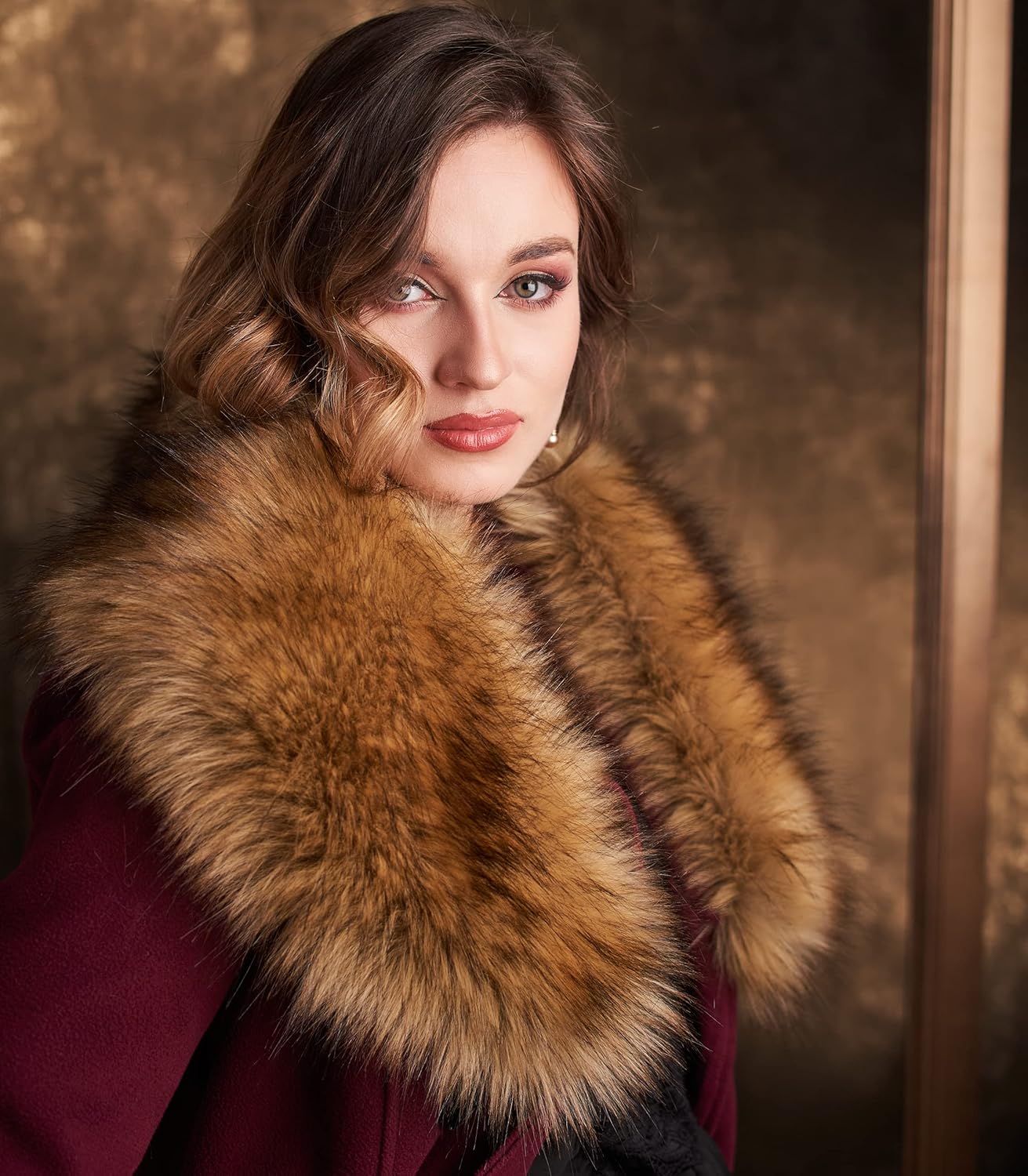 Futrzane Classic Collar - Detachable Faux Fur Scarfs for Women - Shawl for Coat - Image 3