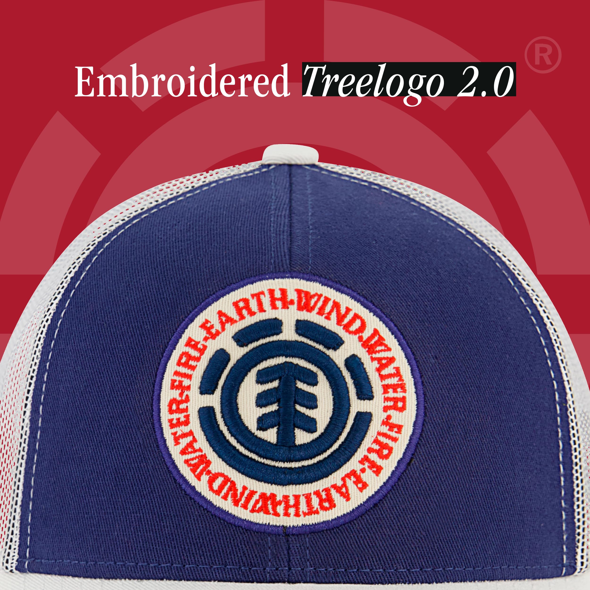 Element Trucker Hat, Adult Baseball Cap with Curved Brim - Gorro/Sombrero Unisex Adulto