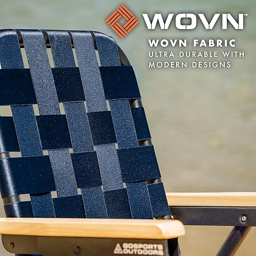 Miniatura 4 de GoSports WOVN - Sillas de playa y camping de alta calidad, sillas plegables para adultos, 9 estilos disponibles