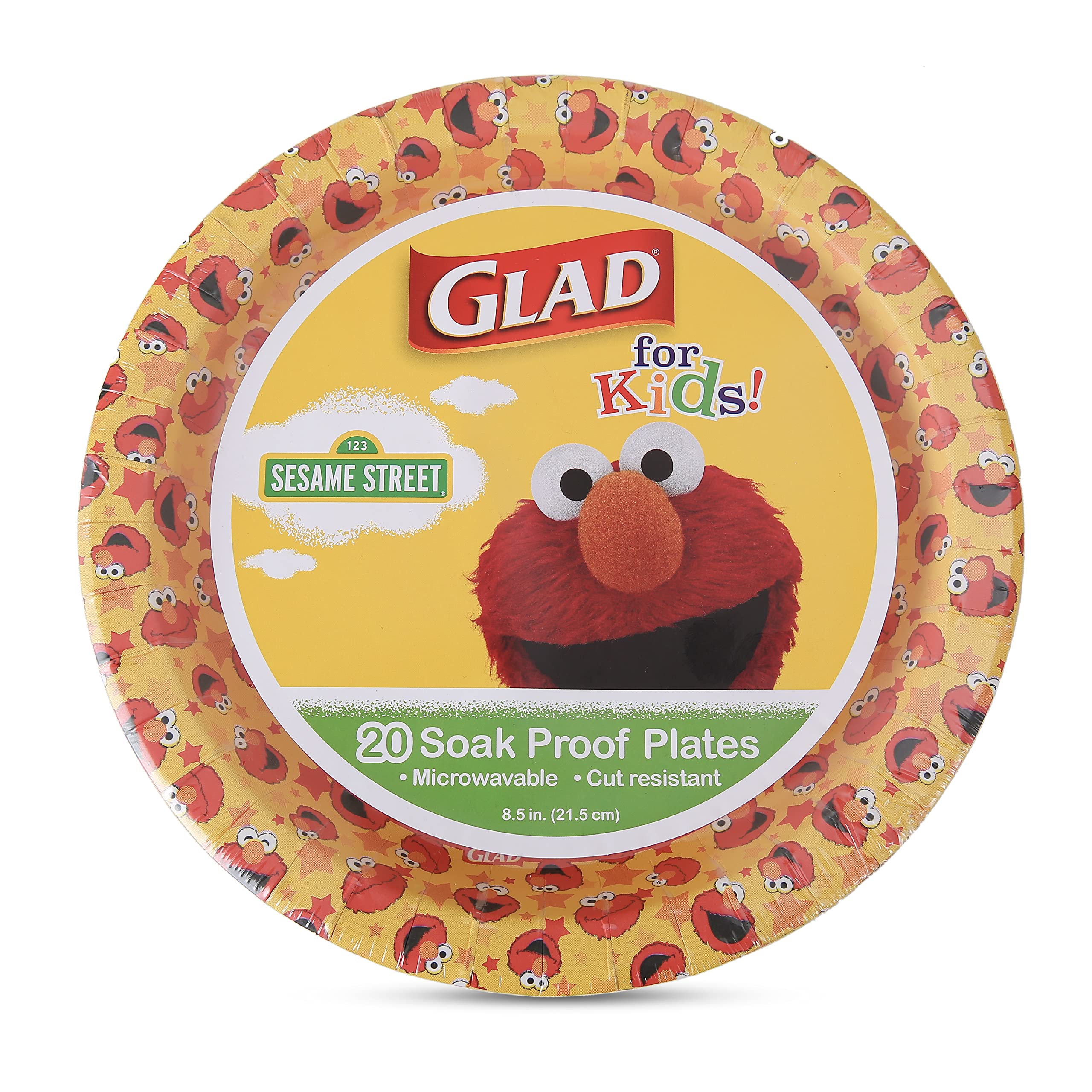 Buy Glad for Kids Elmo Paper Plates Elmo Plates with Stars, Kids