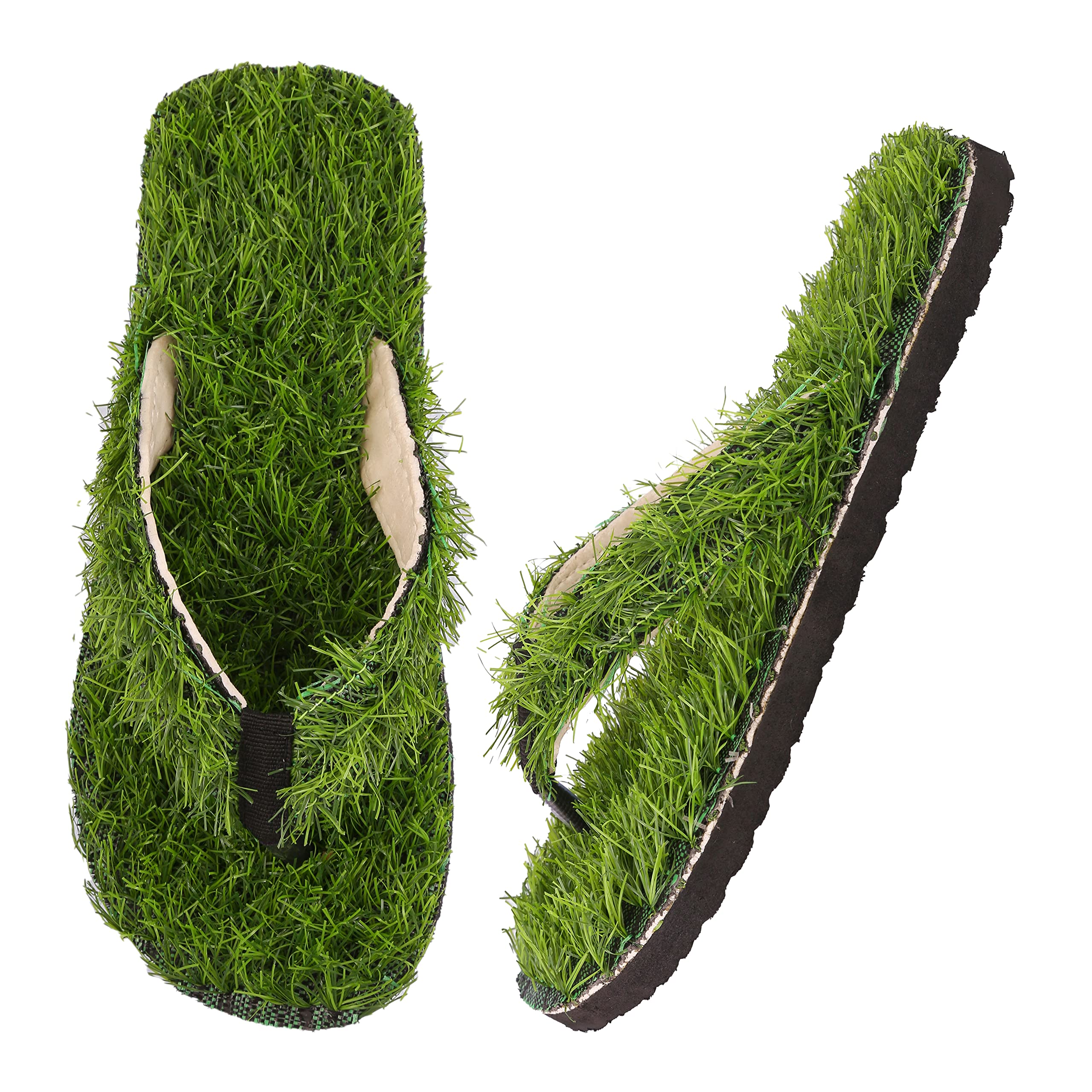 Elibolz Mens Lightweight&Comfortable Use for Summer/Winter House Walk Green Grass Flip-Flop Slippers (B09YPCMC8X) Amazon Price History, Amazon Price Tracker