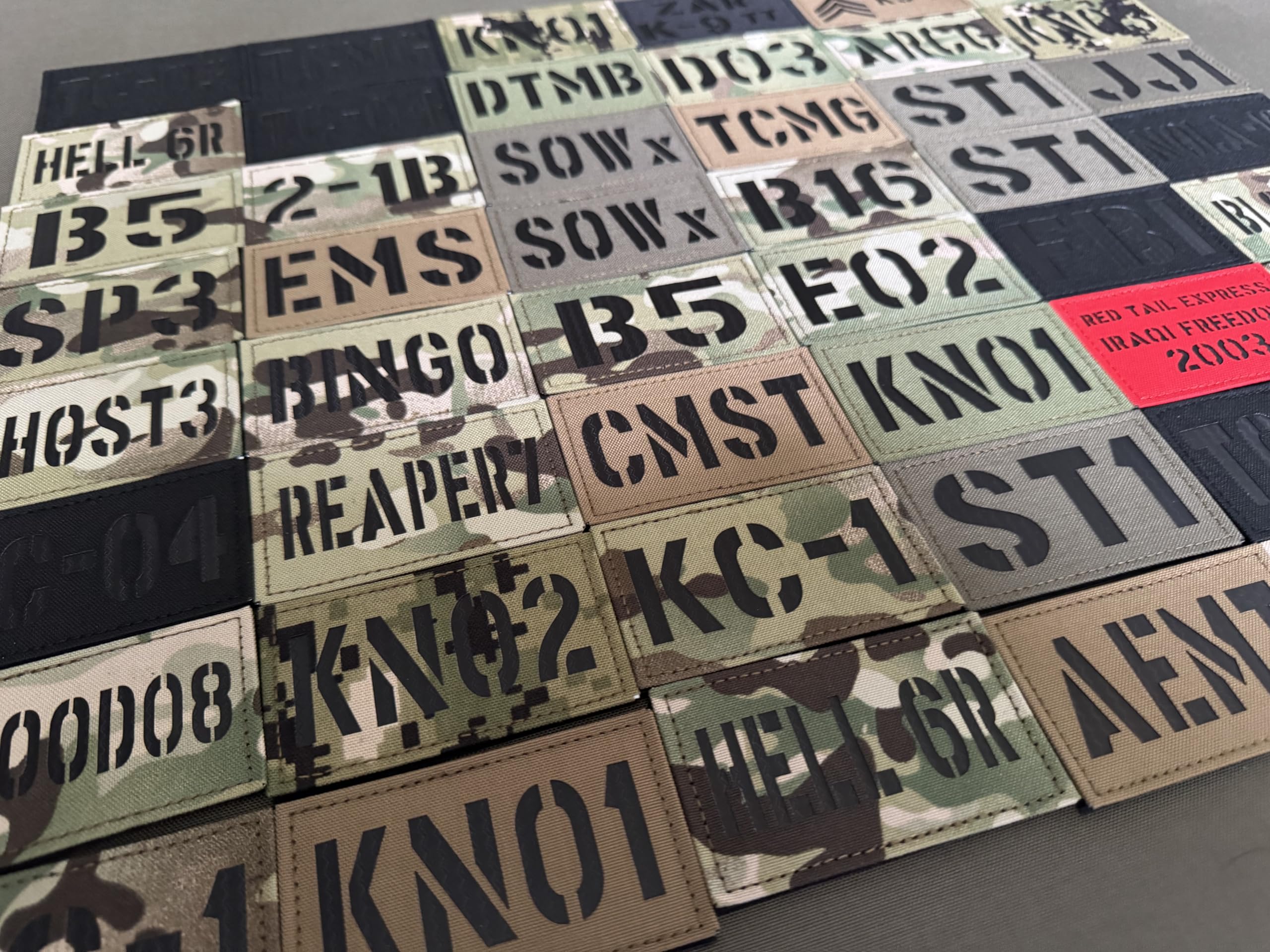 Amazon.com: Custom IR Call Sign Laser Cut Patch Infrared Callsign