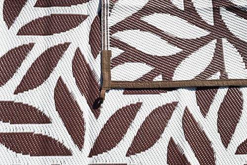 Miniatura 7 de Stylish Camping 258107 - Tapete reversible de 8 x 10 pies, tapete de paja de plástico, tapete grande para exteriores, caravana, patio, picnic,