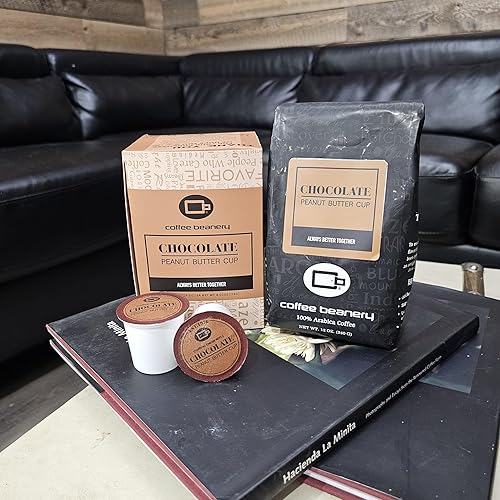 Vista 43 de Coffee Beanery Café con sabor a caramelo y vainilla con sabor a café descafeinado SWP, 1-1.75 onzas, muestra de café de tamaño Try Me, tostado