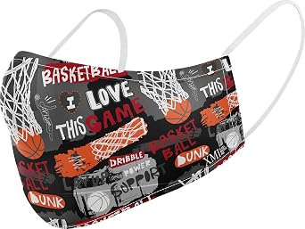 Basketball printed mask for Kids