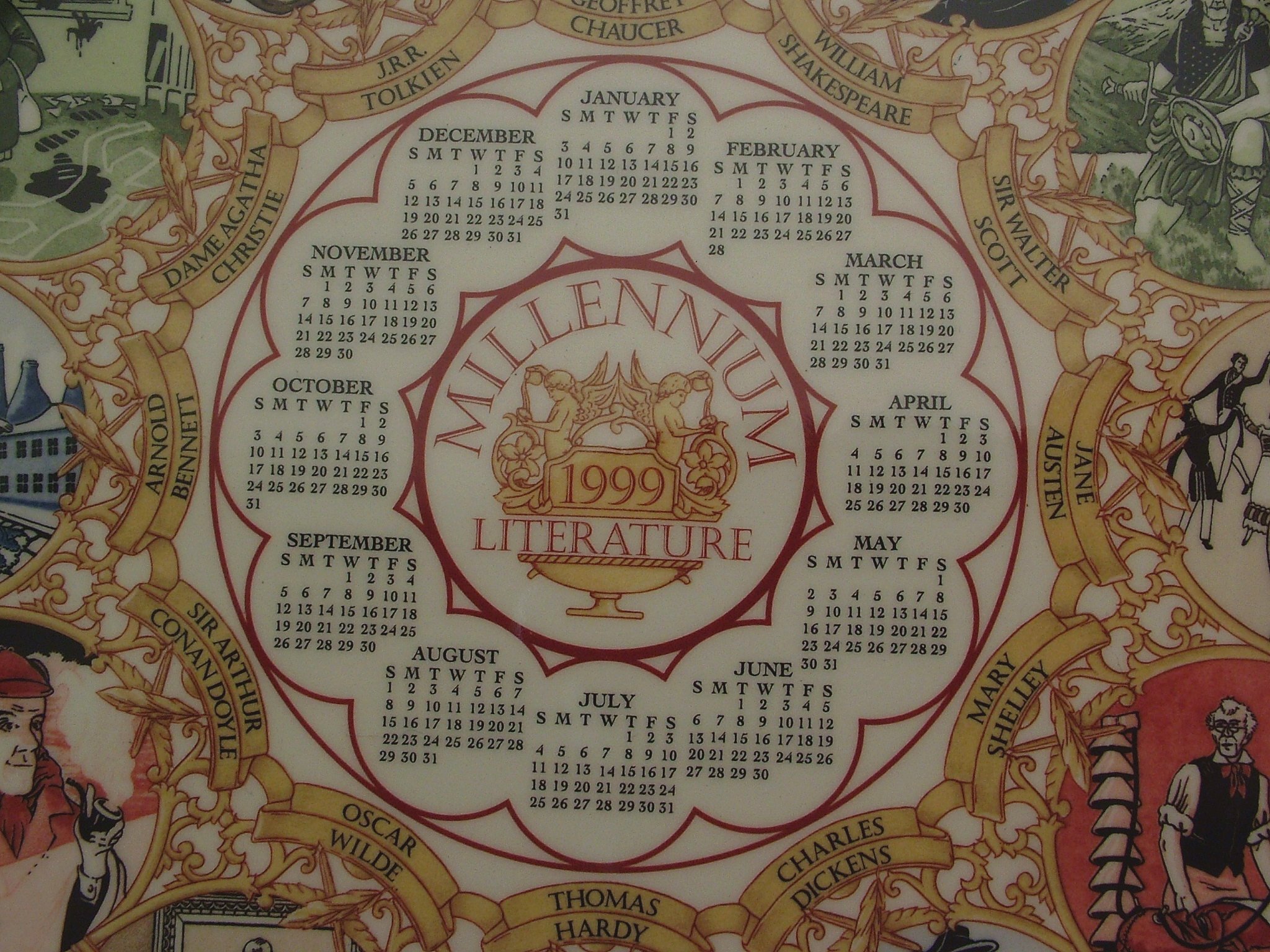 Wedgwood Calendar Plate 1999 Millennium Literature CP218 : Amazon