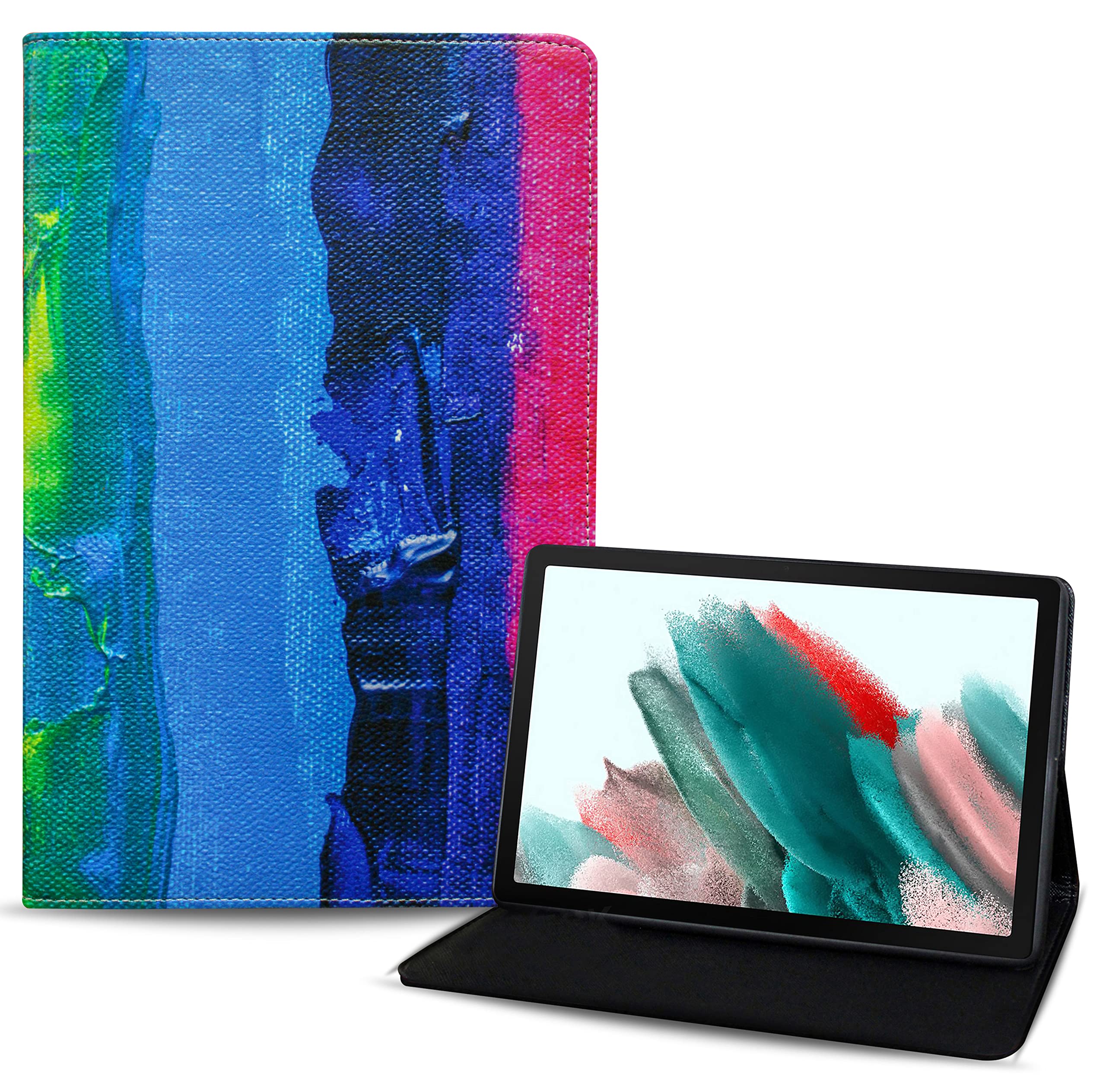 TGK Rainbow Design Leather Folio Flip Case with Viewing Stand Protective Cover for Samsung Galaxy Tab A8 10.5 inch (Printed_Rainbow_Pattern_3) (B09TW6KFHT) Amazon Price History, Amazon Price Tracker
