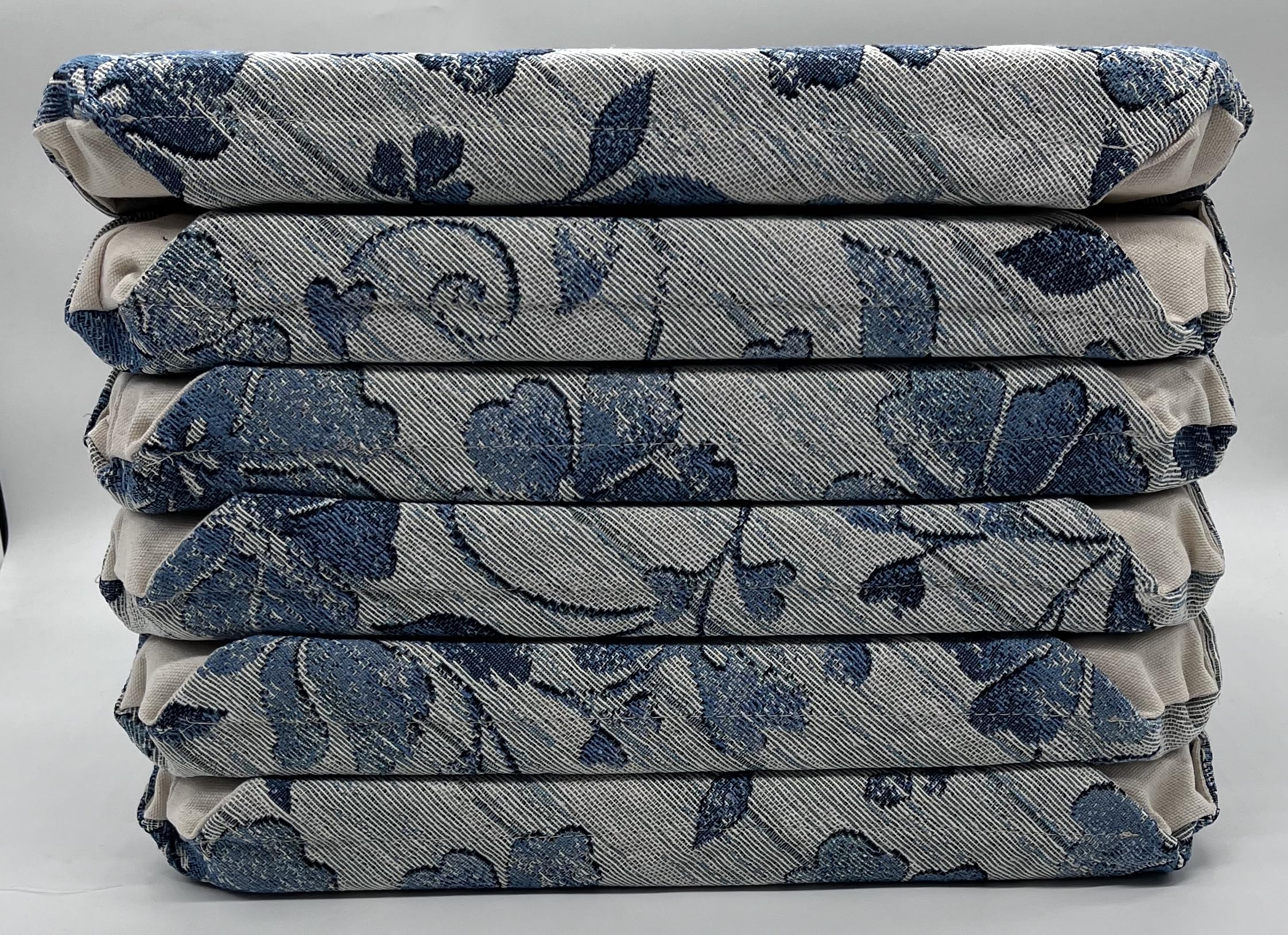 GC ARREDOCASA Set 6 Cuscini Sedie Cucina Imbottiti - Con Alette Di Fissaggio, Tessuto Melange Beige - Foto 3