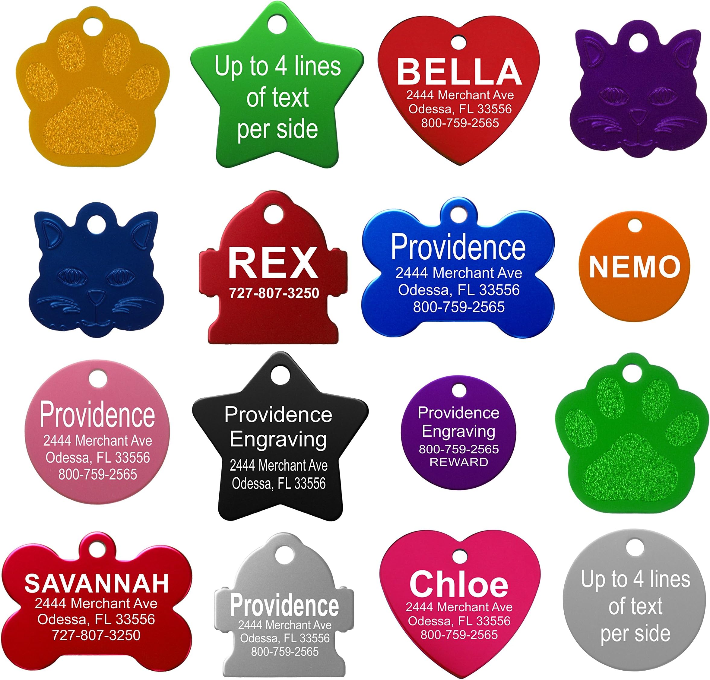 Providence Engraving Pet Personalized ID Tags