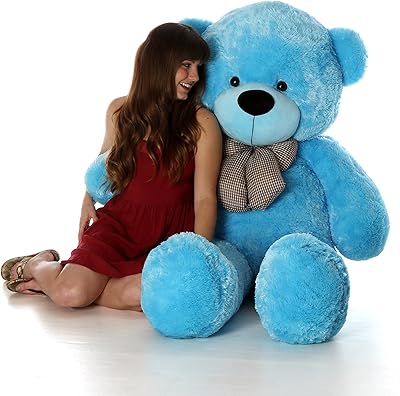 princess polly baby blue dress Teddy Bear With Cornflower Blue Print Dress And Baby main image 0