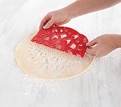 Talisman Designs Pie Top Cutter | 10-Inch | Red | Pie Crust Cutter | Pie Decorating Tools | Pie Pastry Baking Accessories | Stencil Crust Cutout