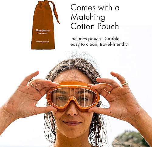 Miniatura 6 de Petites Pommes Gafas de natación para adultos a partir de 14 años silicona ligera, lente ancha antivaho y hebilla segura para el cabello, bolsa de