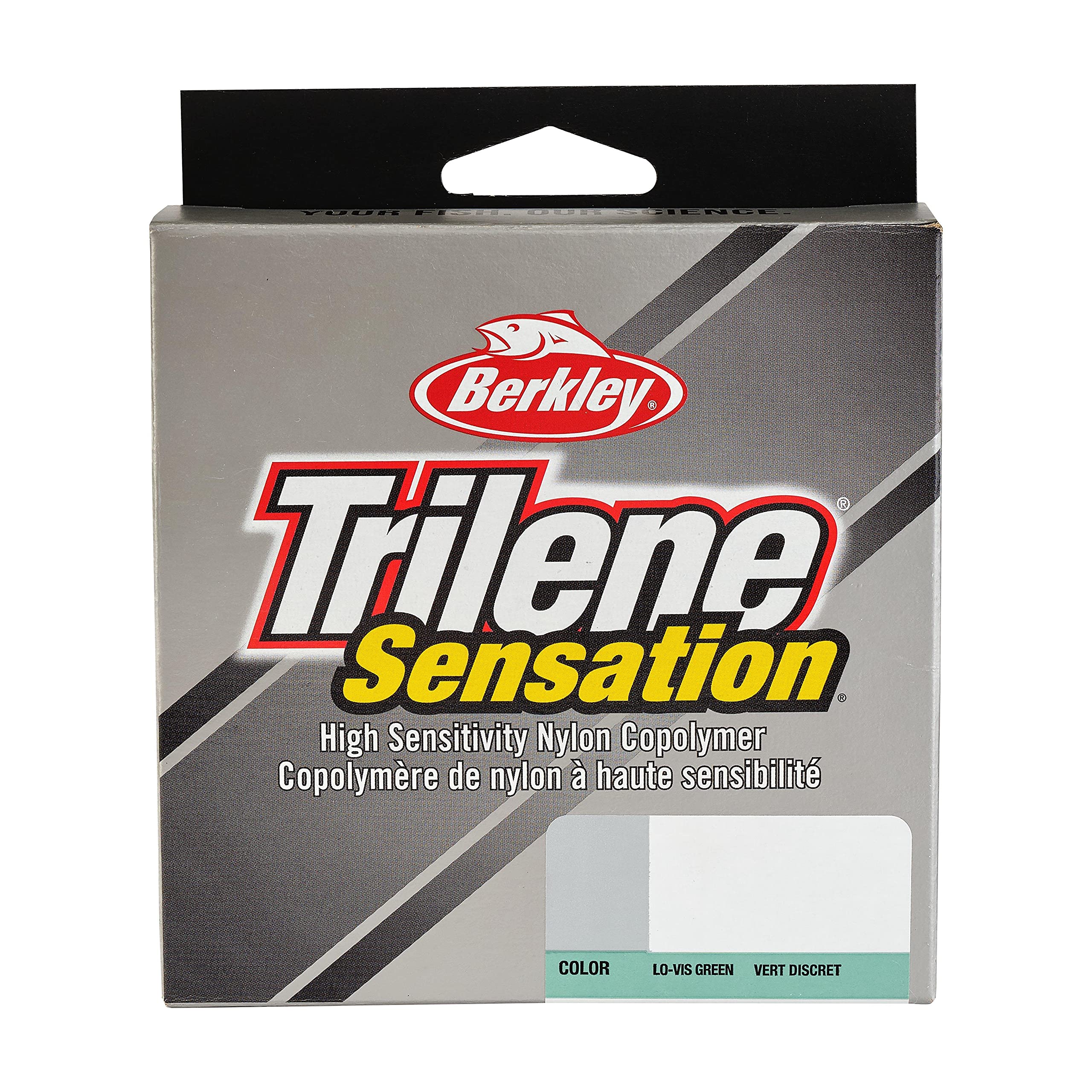 Berkley Trilene® Sensation, Low-Vis Green, 4lb | 1.8kg Monofilament Fishing Line, Suitable for Freshwater Environments