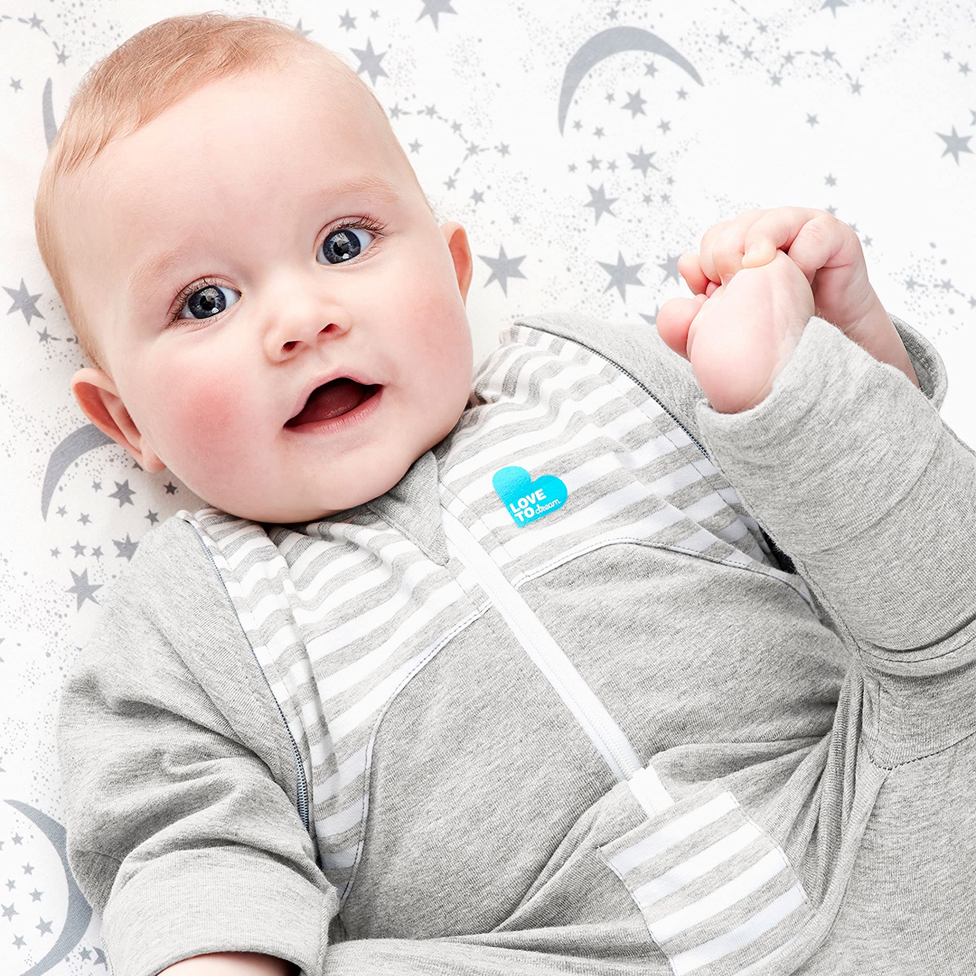 Love To Dream Swaddle UP Transition Suit 1.0 TOG, Gray, Large, 1924