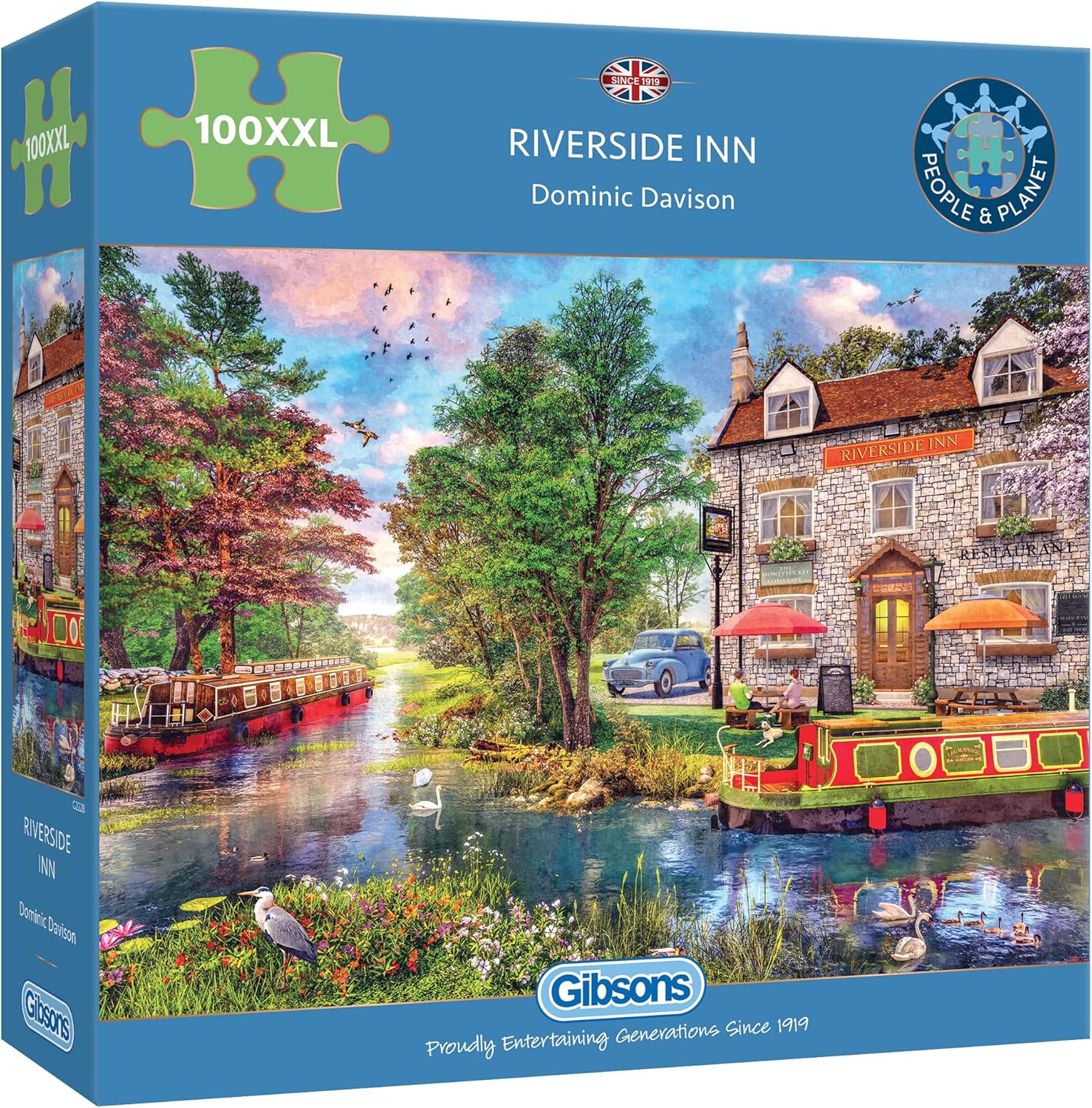 Riverside Inn 100 Extra Large Piece Jigsaw Puzzle Larger Piece puzzle