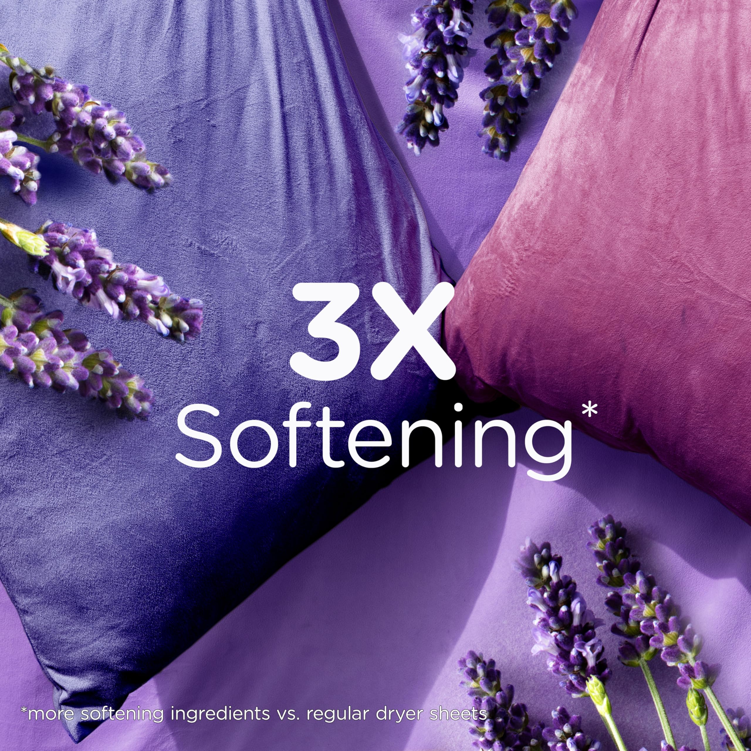 Downy Infusions Mega-Trockner-Bettlaken, Weichspüler, Calm, Lavendel und Vanillebohne, 180 Stück
